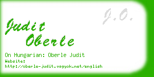 judit oberle business card